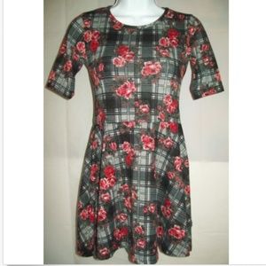 Dream Girls Floral Dress Sz L 14/16 Rose Print